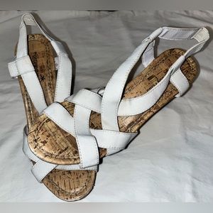 White Wedges Size 7
